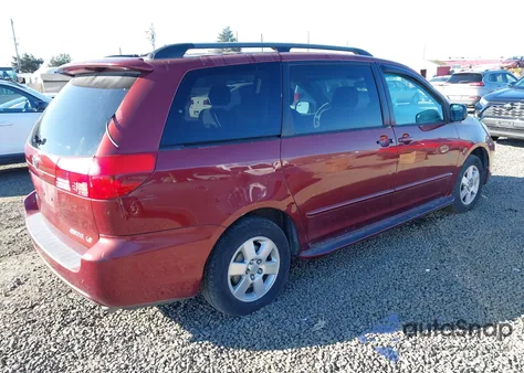 2004 Toyota Sienna Le из США, поврежденный, VIN 5TDZA23CX4S101698